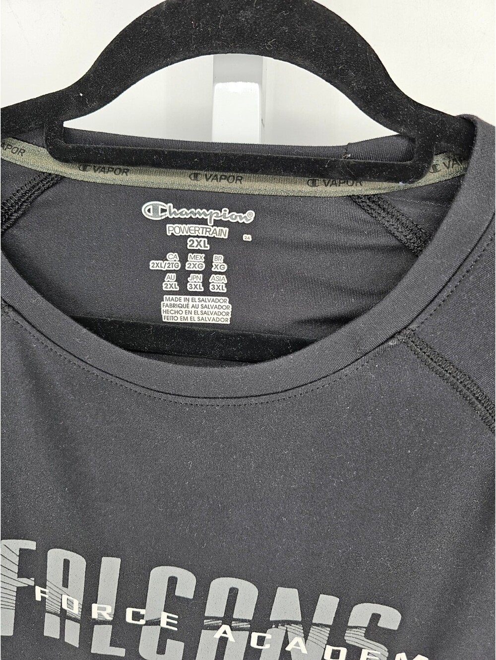 Champion Powertrain Mens Sz 2XL Short Sleeve Athletic Shirt Air Force Falcons - Picture 3 of 4